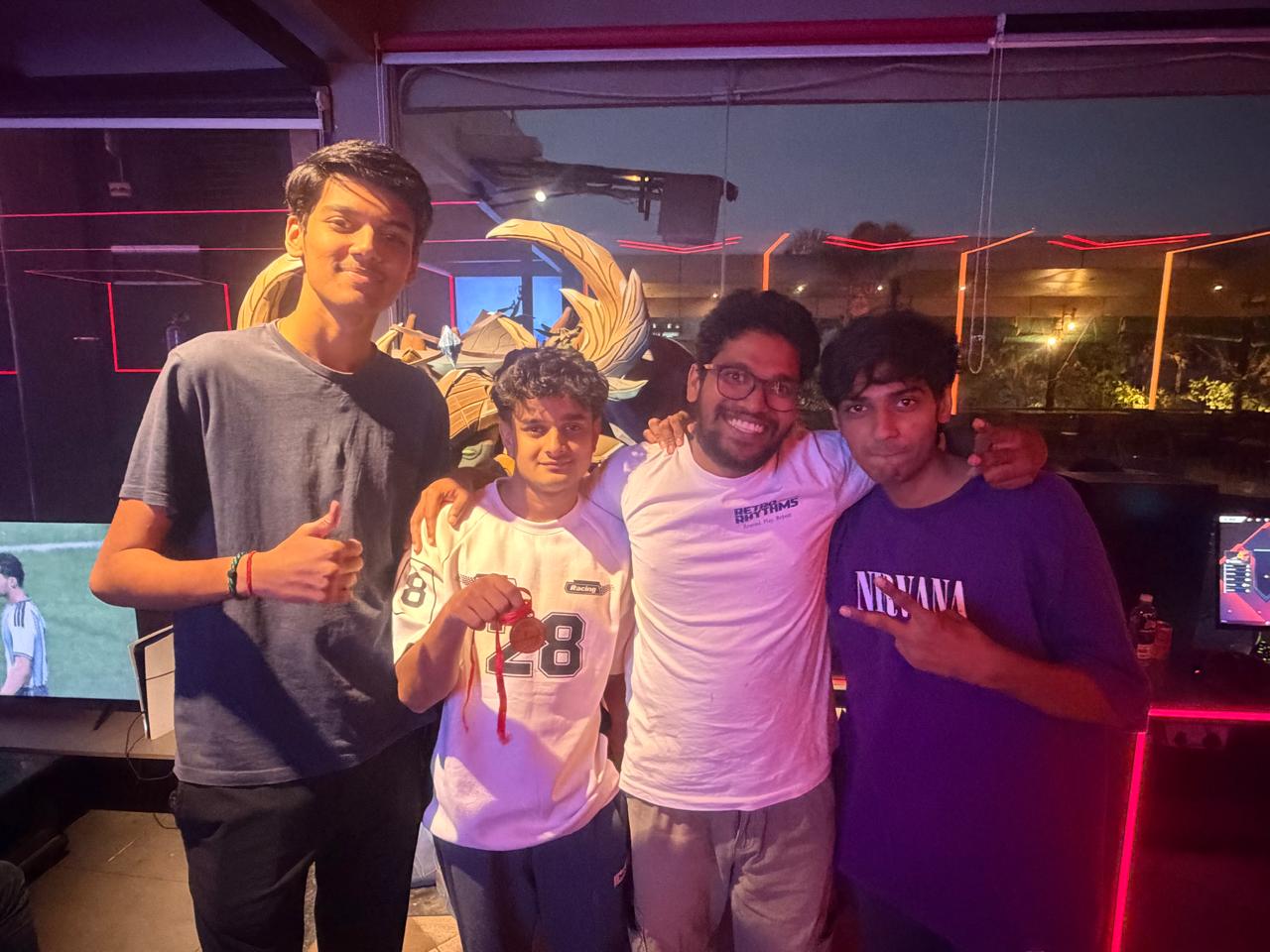 The winning team